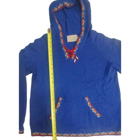 Alpaca Pete's Hand Loomed In Peru 100% Alpaca Soft Comfy Hooded Lightweight Swea - Picture 8 of 8